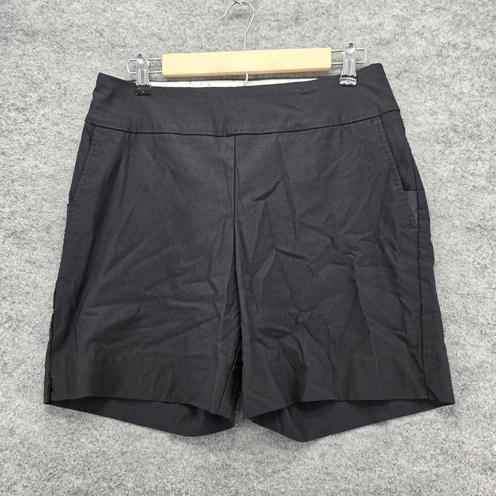 Swing Control Shorts Womens 12 Black Pull On Golf Bermuda Stretch 82069PGA